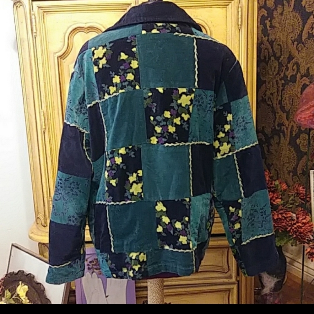 Womens Fall Patchwork Jacket Beautiful Colors Lon… - image 2